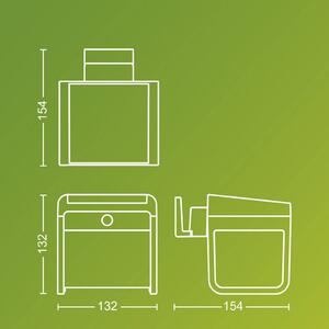 Philips LED solárne vonkajšie nástenné svietidlo Ezra UE, plast, IP44