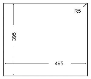Teka Square tegranitový drez 54x44 cm čierna 115230020
