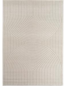 Ayyildiz , Kusový koberec Nova 1201 cream - na von aj na doma, 140x200, biela, chodba / predsieň