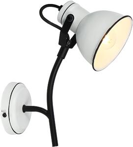 Candellux Zumba nástenná lampa 1x40 W biela-čierna 91-72122