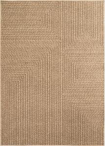 Ayyildiz , Kusový koberec Timber 1404 beige - na von aj na doma, 200x290, béžová, chodba / predsieň