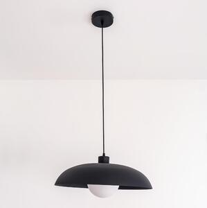 Závesný luster na lanku ECLIPSE 1xE27/15W/230V čierny
