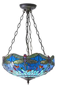 Endon 64075 - Luster na reťazi Tiffany DRAGONFLY 3xE27/60W/230V pr. 41 cm