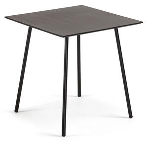Čierny stôl Kave Home Ulrich, 75 x 75 cm