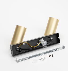 Brilagi - Bodové svietidlo SELE GOLDEN 2xGU10/30W/230V čierna/zlatá