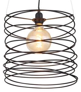 Globo 15640H - Závesné svietidlo na lanku TILLY 1xE27/60W/230V čierne