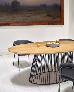 MUZZA Jedálenský stôl leska 200 x 110 cm prírodný