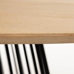 MUZZA Jedálenský stôl leska 200 x 110 cm prírodný