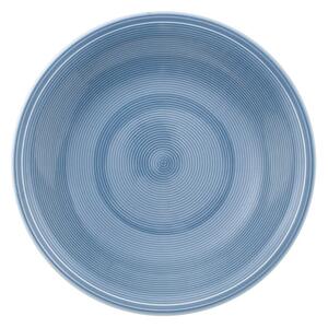 Modrý porcelánový hlboký tanier Like by Villeroy & Boch, 23,5 cm