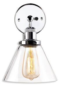Altavola Design New York Loft nástenná lampa 1x60 W chrómová-priehľadná LA034/W_chrom
