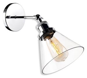 Altavola Design New York Loft nástenná lampa 1x60 W chrómová-priehľadná LA034/W_chrom