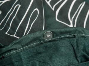 Bavlnené obliečky MOLINA zelené + obliečka na vankúšik 40 x 50 cm zadarmo