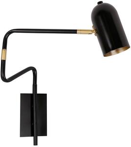 Candellux Hosti nástenná lampa 1x15 W čierna-zlatá 21-75451