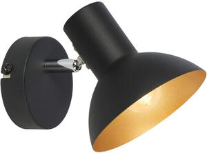 Candellux Diso nástenná lampa 1x40 W čierna-zlatá 91-63410