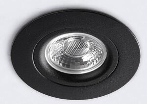 Zapustené stropné LED svetlo DL6809 okrúhle čierna