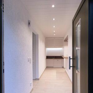 LED stropné svietidlo Acrux, Ø 11 cm, strieborný mat, CCT