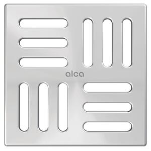 AlcaDrain Design Rost 102×102 mm Edelstahl AISI 316L für Schwimmbecken und Wellnesszonen