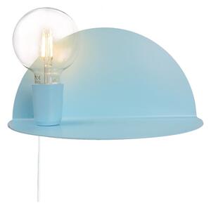 Modré nástenné svietidlo s poličkou Homemania Decor Shelfie