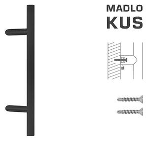 Madlo na dvere FT - MADLO kód K10 Ø 30 mm ST ks (BS - Čierna matná), rozteč skrutiek 300 mm, dĺžka madla 500 mm, MP BS (čierna mat)