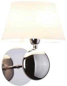 MaxLight Napoleon nástenná lampa 1x40 W biela-chrómová W0121