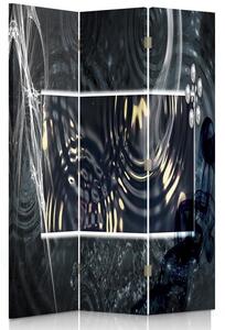 Paraván Abstraktné vodné kruhy Rozmery: 110 x 170 cm, Prevedenie: Klasický paraván