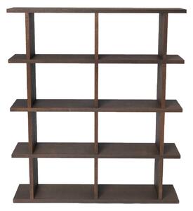 FERM LIVING Knižnica Kona 2x4, Dark Oak