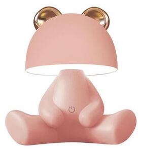 Zuma Line KDR-6303-PK - LED Detská dotyková stolná lampa BEAR LED/3W/230V
