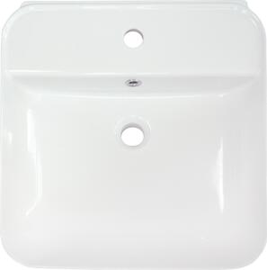 Deante Hiacynt umývadlo 51x50 cm obdĺžnik klasické umývadlo-pultové umývadlo biela CDY_6U5W