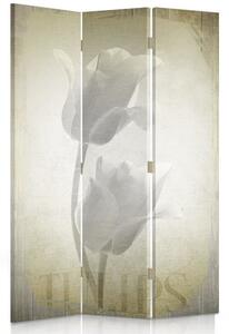 Paraván Retro Tulipány Rozmery: 110 x 170 cm, Prevedenie: Klasický paraván