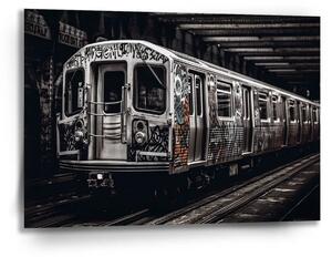 Sablio Obraz Mestské metro s graffiti - 90x60 cm