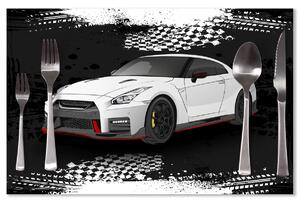 Sablio Prestieranie Nissan GTR 35 Čierny: 40x30cm