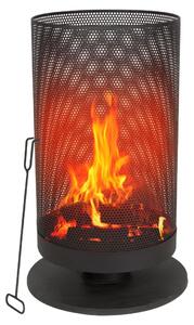 Sud na oheň BBQ Collection s ochranným košom proti iskrám 44,5 x 72,5 cm - terasový sporák s pohrabáčom - vonkajšie ohnisko na záhradu a terasu - uhlíková oceľ