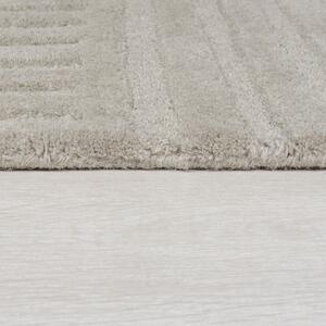 Sivý vlnený koberec Flair Rugs Zen Garden, 160 x 230 cm