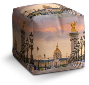 Sablio Taburet Cube Paríž Elysejský palác - 40x40x40 cm