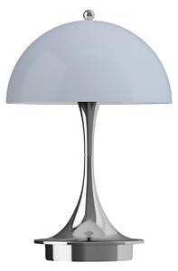 LOUIS POULSEN Prenosná lampa Panthella 160, Chrome opal blue grey