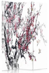Paraván Jemná japonská čerešňa Rozmery: 110 x 170 cm, Prevedenie: Klasický paraván