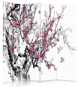 Paraván Jemná japonská čerešňa Rozmery: 145 x 170 cm, Prevedenie: Klasický paraván