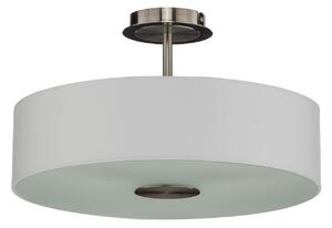Stropné Lampa Lindby, Josia, stmievateľné, Biela, Chodba, Tkanina / Textil, Moderný