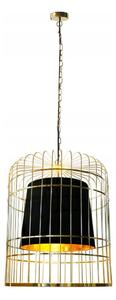 Luster na reťazi LONGIS 2xE27/60W/230V pr. 60 cm zlatá/čierna