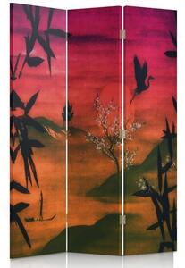 Paraván Japonská krajina Rozmery: 110 x 170 cm, Prevedenie: Klasický paraván