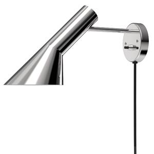 LOUIS POULSEN Nástenná lampa AJ, Stainless steel polished
