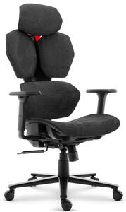 Ergonomická textilná otočná kancelárska stolička - HC-1010 Black