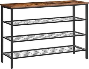 Botník Vasagle Serano 100 cm hnedý/čierny