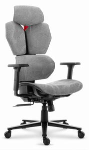 Ergonomická textilná otočná kancelárska stolička - HC-1010 Grey