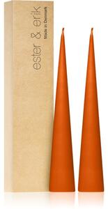 Ester & erik cone candles mild orange (no. 16) dekoratívna sviečka 2x25 cm
