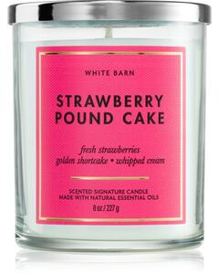 Bath & Body Works Strawberry Pound Cake vonná sviečka 227 g