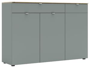 ŠIROKÁ KOMODA, trstinovozelená, 150/101/41 cm - Online Only drobný nábytok, Online Only