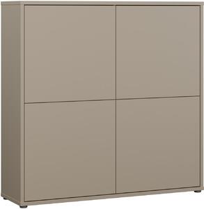 VYSOKÁ KOMODA, taupe, 124,5/121,5/34,9 cm Carryhome - Online Only drobný nábytok, Online Only