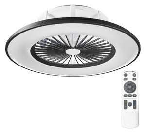 Noaton 11056BR Vega, čierna, stropný ventilátor so svetlom