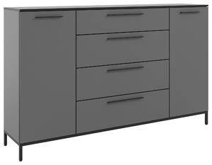 ŠIROKÁ KOMODA, tmavosivá, 180/111/40 cm - Online Only drobný nábytok, Online Only